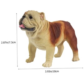 Ciieeo Simulated Dog Model Plastic Cartoon Dog Figurine for Home Office and Outdoor Use for Collecting and Gifting