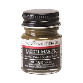 Testor Corp. Olive DRAB (FS34087) 1/2 oz Enamel Paint Bottle