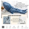 Wearable Shark Sleeping Bag Soft Cozy Flannel Hooded Blanket for