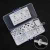 650 Pcs Nylon Washers, White Flat Plastic Spacers Washers, Assorted