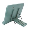Book Stand Adjustable Angle Foldable Small Desk Bookrest with Page