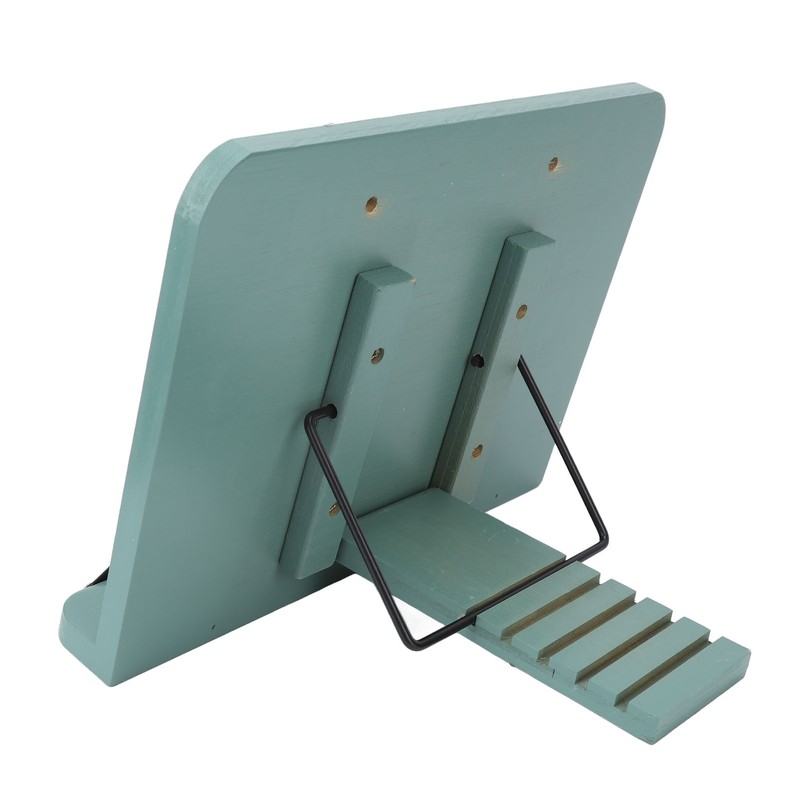 Book Stand Adjustable Angle Foldable Small Desk Bookrest with Page