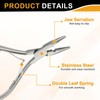 HARFINGTON Hair Extension Pliers 5" Stainless Steel Hair Extension Tool
