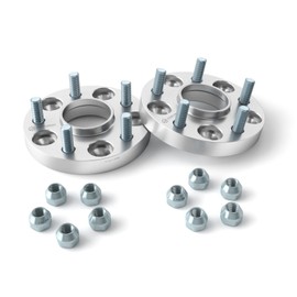 25mm (1 inch) 5x114.3 Hubcentric Wheel Spacers (67.1mm Bore, 12x1.5 Studs) Compatible with Hyundai Genesis Tiburon Veloster Kia Optima Soul Mazda 3 5 CX-7 Miata MX-6 RX-8 Protege Jeep Compass Patriot