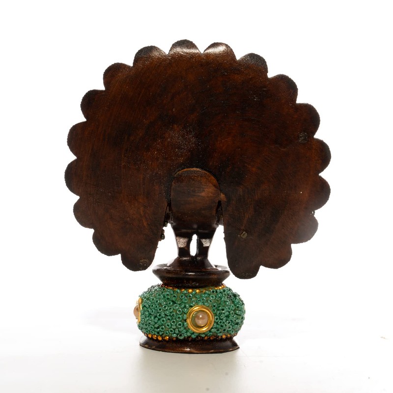 Wooden Dancing Peacock Traditional Indian Rajasthani Home Decoration Table Décor