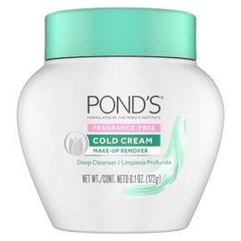 POND’S Cold Cream Cleanser, Fragrance-Free – Moisturizing Makeup Remover & Deep Cleansing Face Cream – Facial Cleanser for Soft, Radiant Skin – Dermatologist Tested, Non-Comedogenic, 6.1 oz