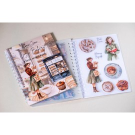 Cozy Bakery Sticker Book 10 Pages