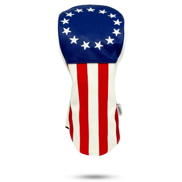 SANDIES & GREENIES Golf Club Covers, 1776 Driver Headcover, Handcrafted