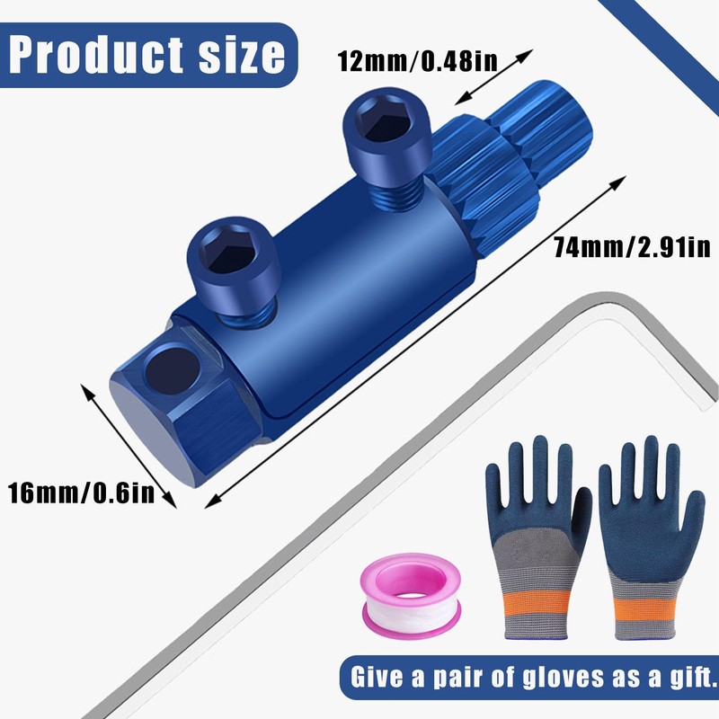 Broken Valve Thread Extractor, Broken Pipe Thread Extractor Tool, Faucet