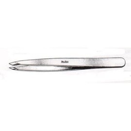 Swiss Cilia Forceps square tip 3 3/4" pink coating