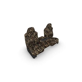 Durafit Seat Covers, F238-DRTc Made to fit 1999-2007 Ford XL F250-F550 Front 40/20/40 Split Seat Covers in camo Endura with Pointed Molded Headrests and Opening Console (DRT)