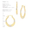 Tuscany Silver 8.53.9439 Women's Creole Earrings Silver, Silver