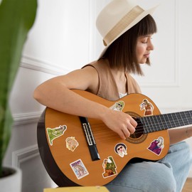 100Pcs TS Music Stickers for Adults, Female Pop Singer Album Cute Stickers for Teen Girls, Water Bottles Sticker Pack Waterproof for Laptop Phone Party Favors Decals