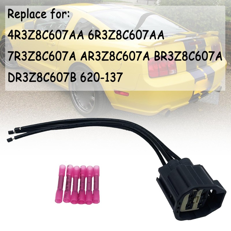 Engine Radiator Cooling Fan Wiring Harness Side Connector Plug Compatible