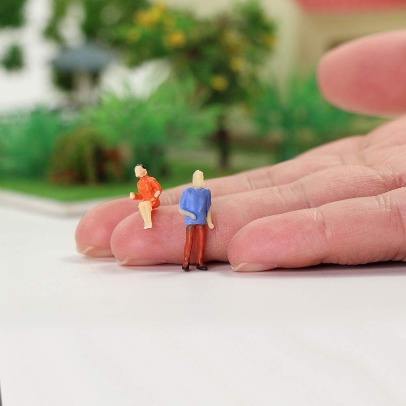 Evemodel P8715 100pcs HO Scale 1:87 Seated and Standing People