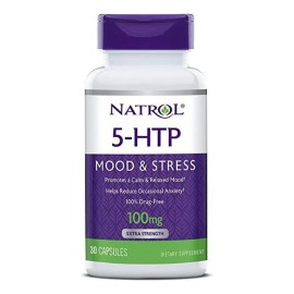 Natrol 5-htp 30 Caps Mejora Estado De Ánimo Y Reduce Estrés Sabor Sin sabor