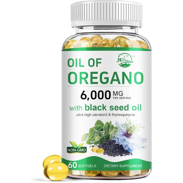 Nature's live Oil of Oregano with Black Seed Oil, 2