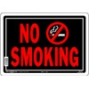 HILLMAN 840149 No Smoking Sign, Black and Red Aluminum Metal,