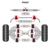 PSBushings 11x Full Front with Sway Bar 36mm Poly Bushing
