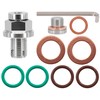 Dsnaduo 1/2"-20 Oversize Piggyback Oil Drain Plug, Stainless Steel Self