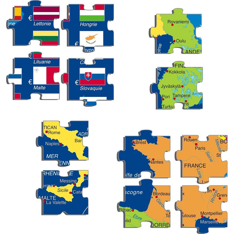 Larsen A39 The European Union (EU) French Edition 70 Piece