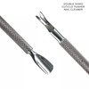 Dual Cuticle Pusher Cleaner Trimmer Manicure Pedicure Nail Care Spa