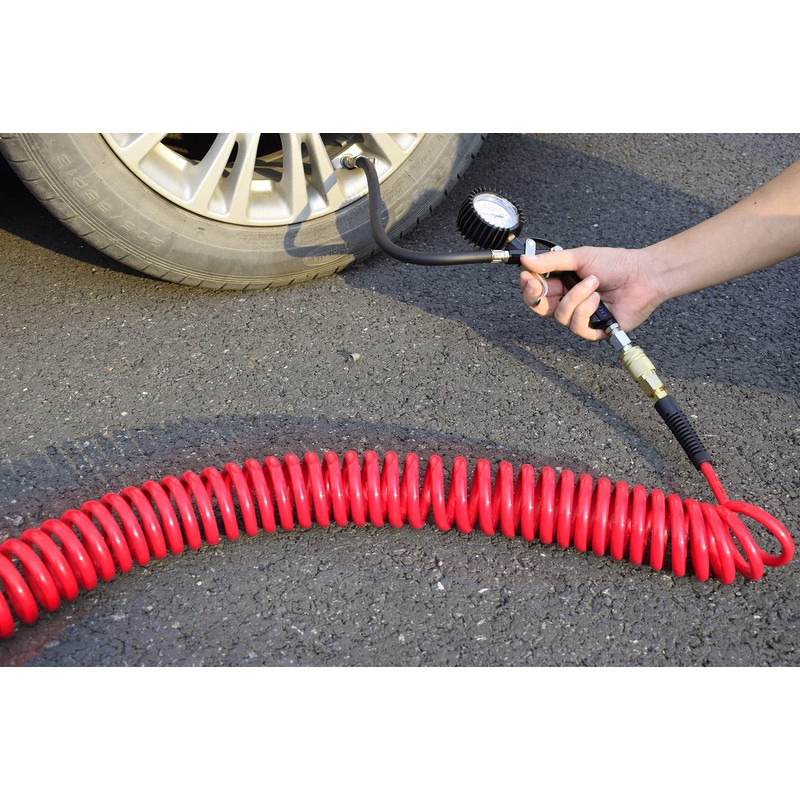 YOTOO Polyurethane Recoil Air Hose 3/8" Inner Diameter by 50'