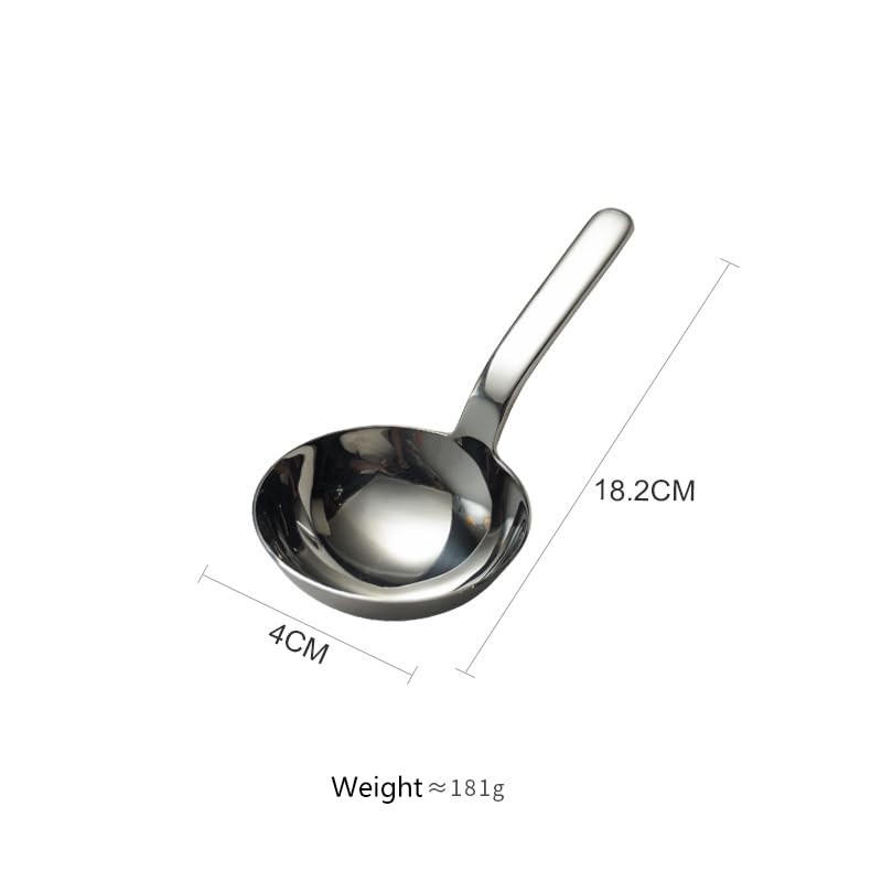 KOILAI Heavy Duty Big Spoon Mirror Polished Asian Soup Spoons