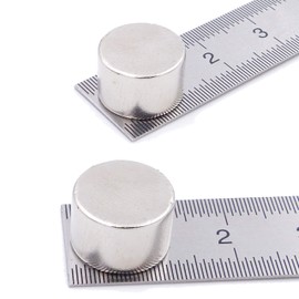 Brudazon 5 Mini Disc Magnets 12 x 8 mm N52 Strongest Level Neodymium Magnets Ultra Strong Power Magnet for Model Making, Photo, Whiteboard, Notice Board, Fridge, Crafts, Magnetic Disc Extra Strong