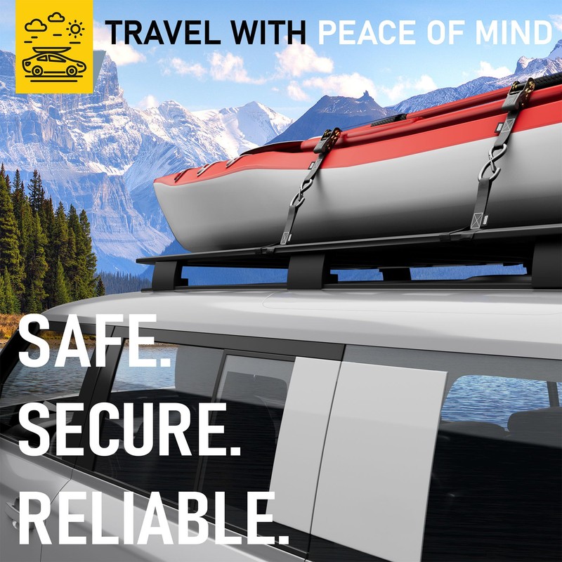 Soft Loop Tie Down Straps - 1,500 Load Capacity &