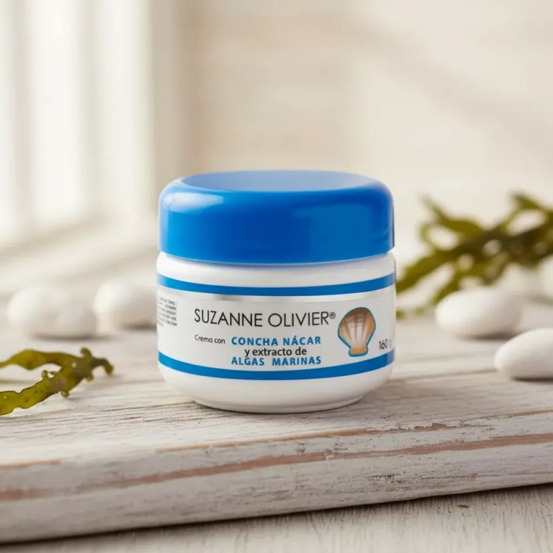 Crema Facial Suzanne Olivier Concha Nácar Y Algas Marinas