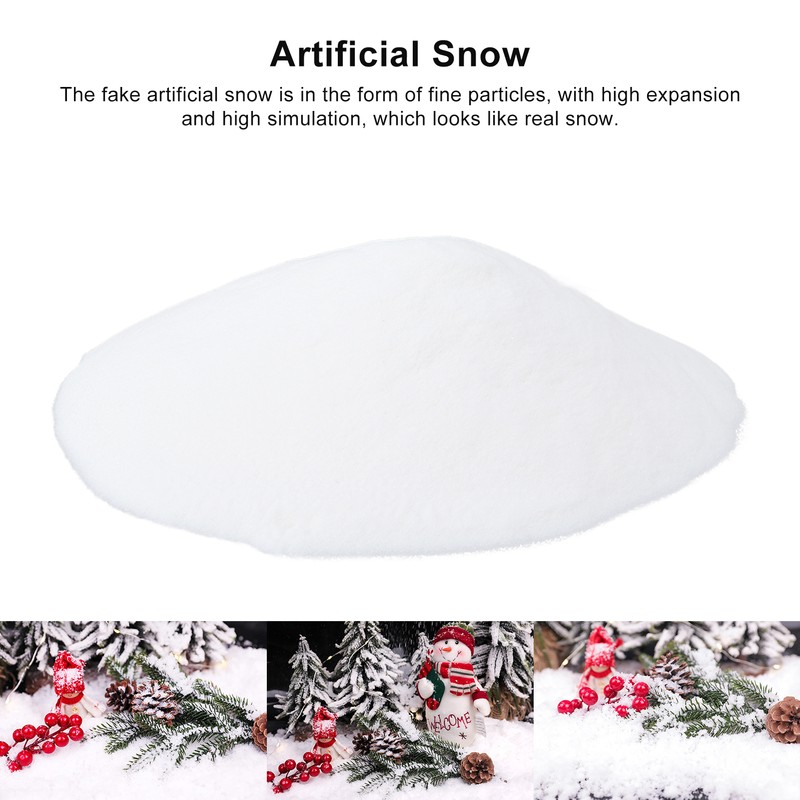 Snow Powder White Small Granular Fake Artificial Snow for Christmas