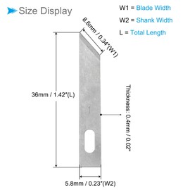 CoCud Craft Hobby Blades, #1 High-Speed Steel Replacement Cutting Carving Blade Refill Hobby Knife Blades Set with Storage Case - (Applications: for Art Scrapbooking DIY), 25-Pieces