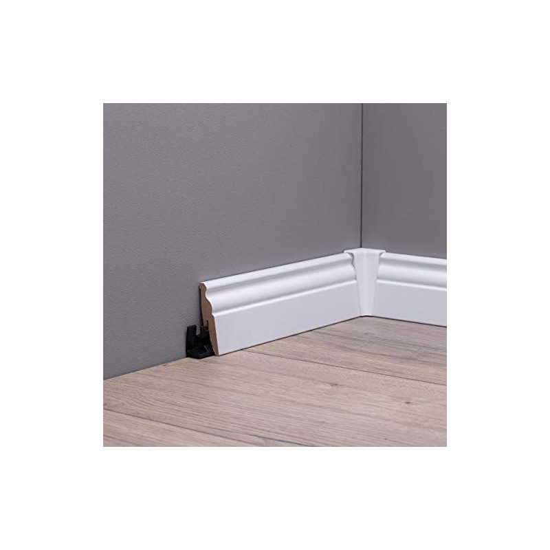 White Skirting Board Berlin Profile 60 x 20 x 2,600