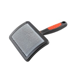 Paw Brothers Soft Pin Curved Slicker Brush for Dogs, Coated Tips, Maximum Coverage, Gentle on Skin, Large