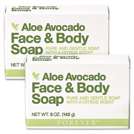 Forever Living - Aloe Avocado Face and Body Soap - Fresh Citrus Scent for Gentle Cleansing and Soft, Supple Skin - Vegan and Gluten-Free - Pack of 1