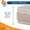 Melocotton Juego de Sábana Individual de Microfibra 1800 grabada a