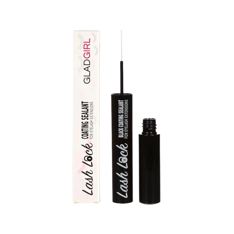 GladGirl Lash Lock Black Coating Sealant for Eyelash Extensions -