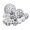 15pcs Complete Polyhedral Dice Set Acrylic D3 to D100 Spherical