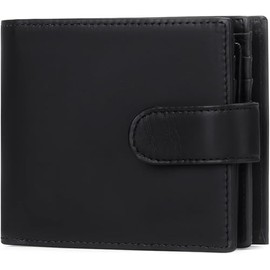 WONSEFOO Kartenetui mit RFID-Schutz & Anti-Cloning - Herren Geldbörse mit Münzfach & Platz für 9 Kreditkarten