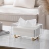 HBlife Clear Tissue Box Cover Rectangle Acrylic Tissue Box Holder