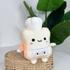 Gwxqybfe Cute Chef Toast Plush Toy with Chef Hat and