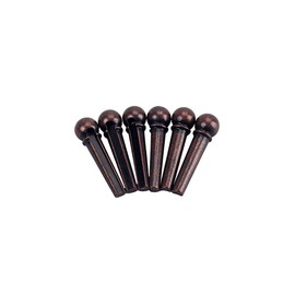 Alnicov Guitar Bridge Pins 6 Pieces Bronze Guitar Bridge Pins String Studs for Replacement of Folk Acoustic Guitars