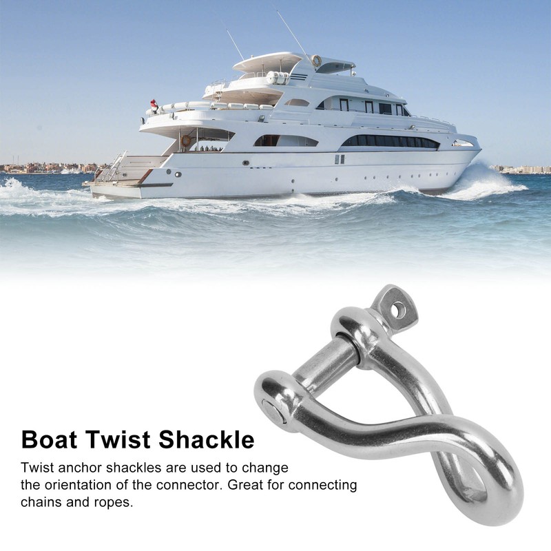 12mm Stainless Steel Twist Shackle with Screw Pin High Breaking