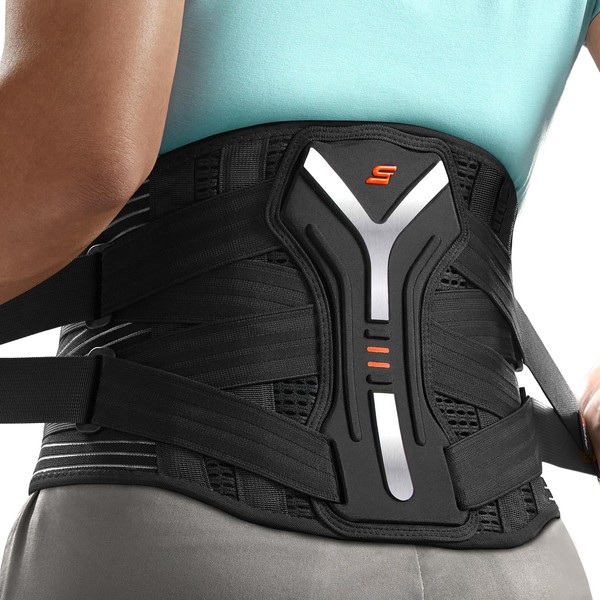 SueStar Back Brace for Lower Back Pain Relief with Y-Shaped
