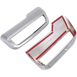 Exhaust Trim for Peugeot 3008 4008 5008 Allure 2017-2022 Exhaust Pipe Tailpipe Cover ABS Exhaust Muffler Decoration (Silver)