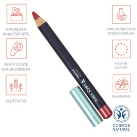 vary vace, Jennifer Lipstick, Long-Lasting and Opaque Lipstick with Nourishing Texture, Certified Natural Cosmetics, Plastic-Free, Metal Cap