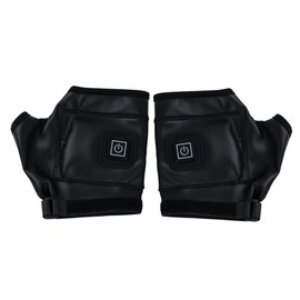 1 Pairs Electric Fingerless Heated Gloves, Outdoor Activities Constant Winter Heated Gloves, 3 Levels Adjustable Heated Gloves for Men Women (L)