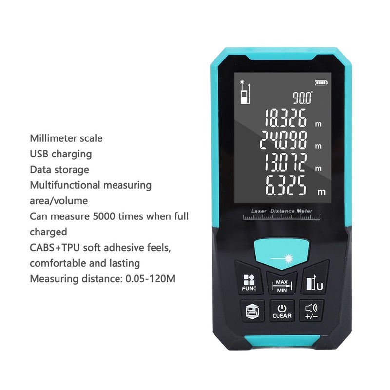 Digital Measurement Tool 0.05‑120M Portable High Accuracy 2.4 Inch LCD