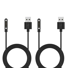 Haourlife 2-Pack 3.3FT Magnetic Charging and Data Transfer Cable for Bone Conduction Headphones - Extra-Long, Fast Charging with Stable Connection - 7.62mm 4-Pin